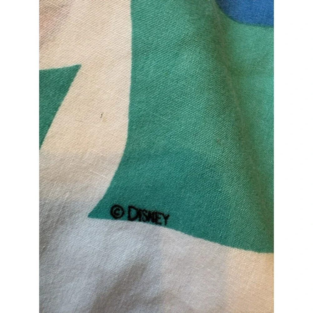 Vintage 90s Winnie the Pooh Piglet Twin Flat Bed Sheet Sunny Day Disney USA Made